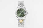 Rolex Datejust replica with green dial 316L Steel Mechanical Movement 31*12mm Lady Replica Watch